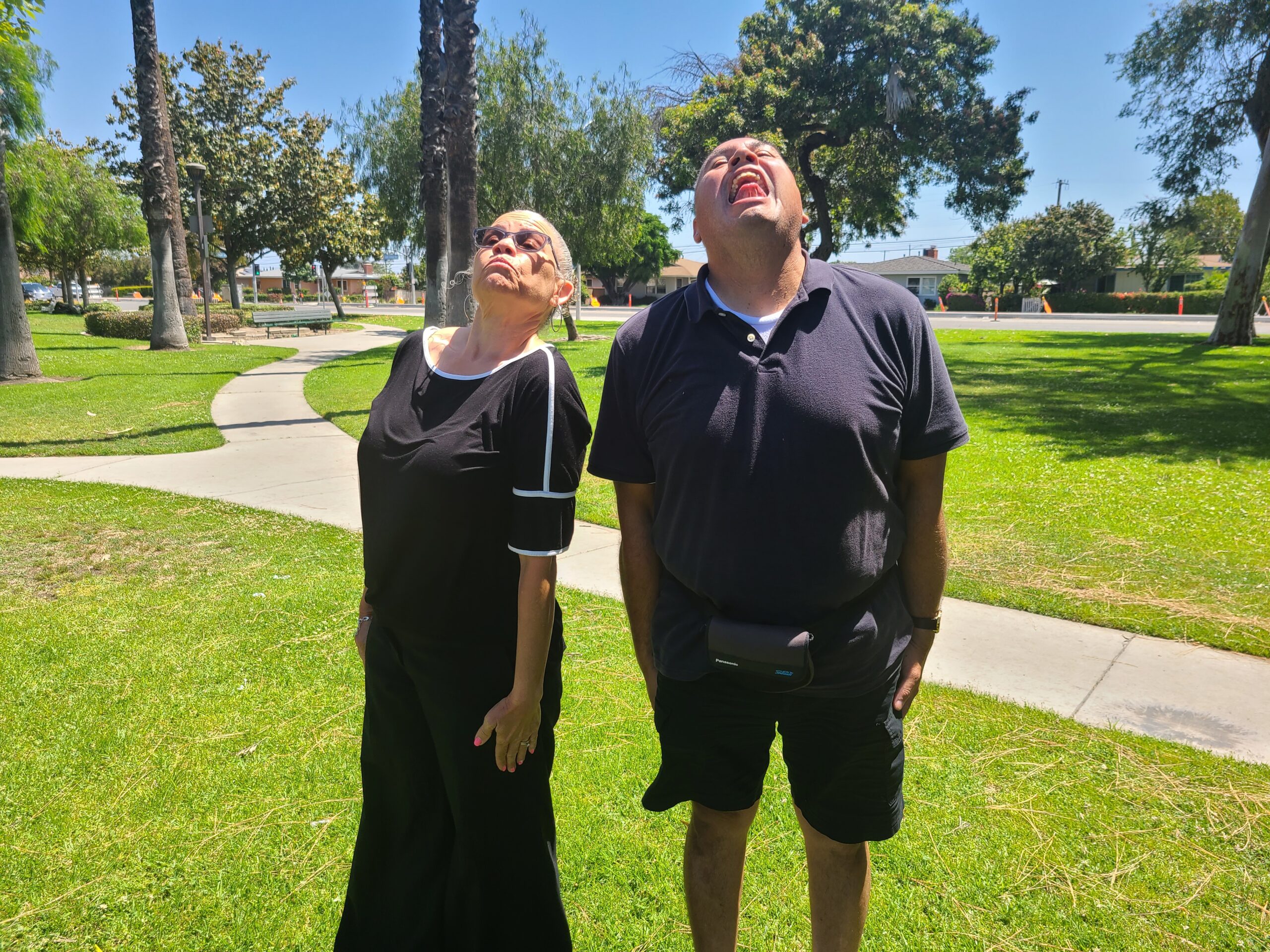 Dr Angie and Albert having fun